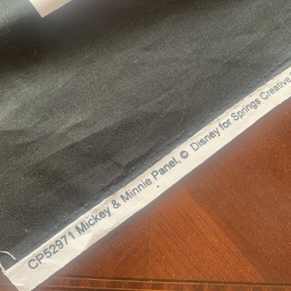 Disney Mickey & Minnie Mouse Fabric Panel - Soulmates Newspaper Print - 35”x42” - Picture 5 of 7